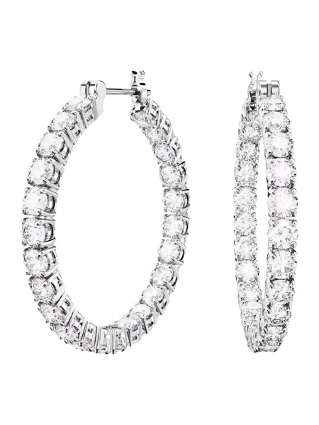 Kolczyki Swarovski szare