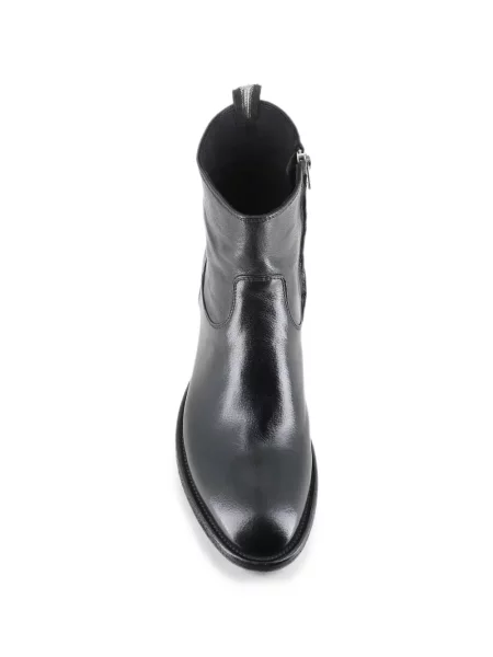 Cizme scurte Officine Creative din piele negru