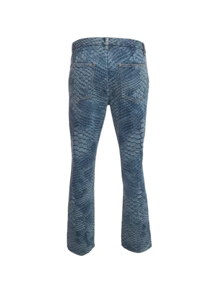 Traperice Mm6 Maison Margiela s printom sa zmijskim uzorkom plava