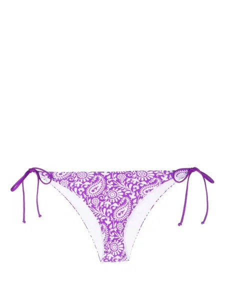 Компект бикини Mc2 Saint Barth с принт с пейсли десен виолетово