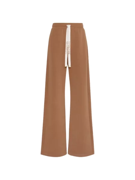 Pantaloni 's Max Mara alergare cu autograf cu cordon maro