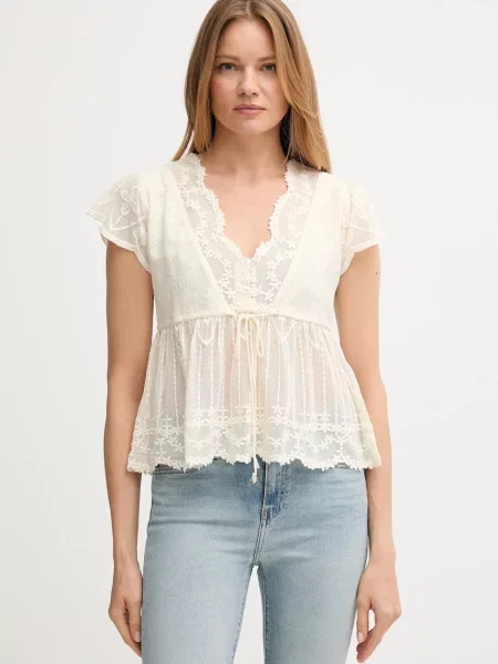 Блузка Hoss Intropia візерунок бежевий