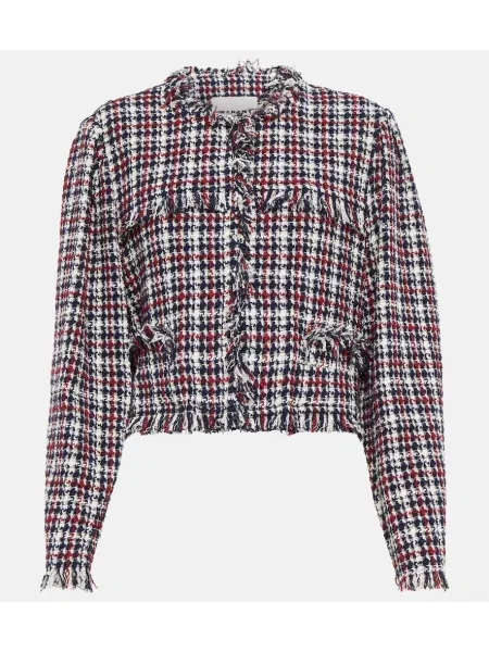 Geacă Marant Etoile din tweed roșu