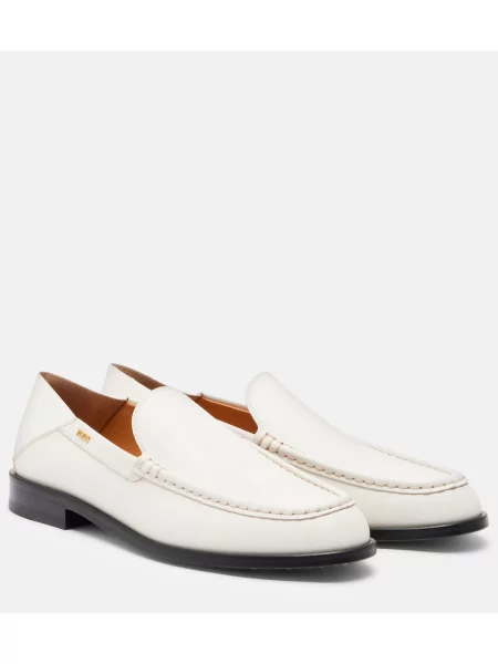 Pantofi loafer Tod's din piele alb