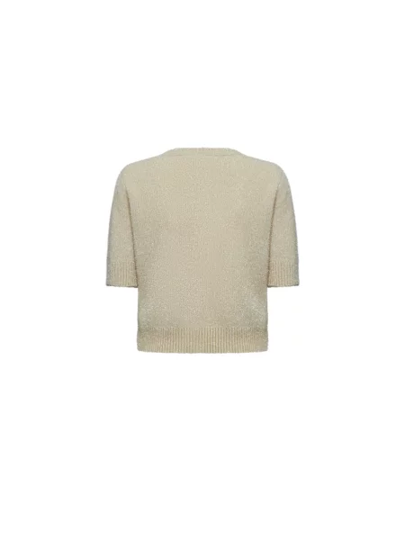 Sweter Silvian Heach z krótkim rękawem żółty