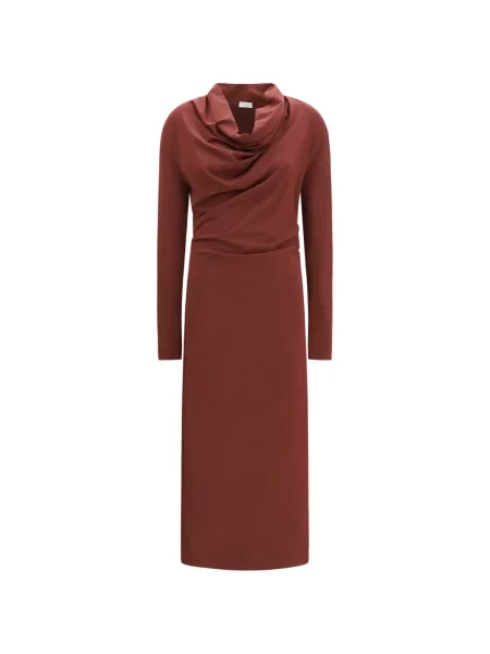 Rochie Brunello Cucinelli din jerseu roșu