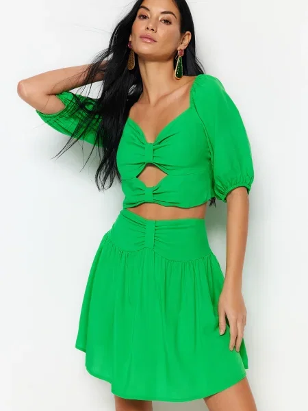 Fustă Trendyol verde