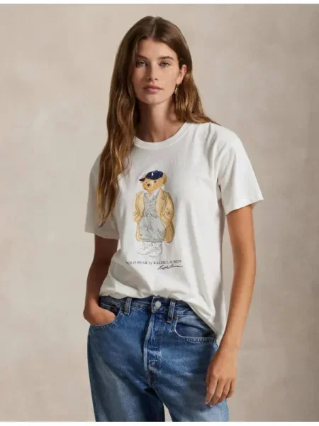 Polo Ralph Lauren Tricou Straight Fit alb