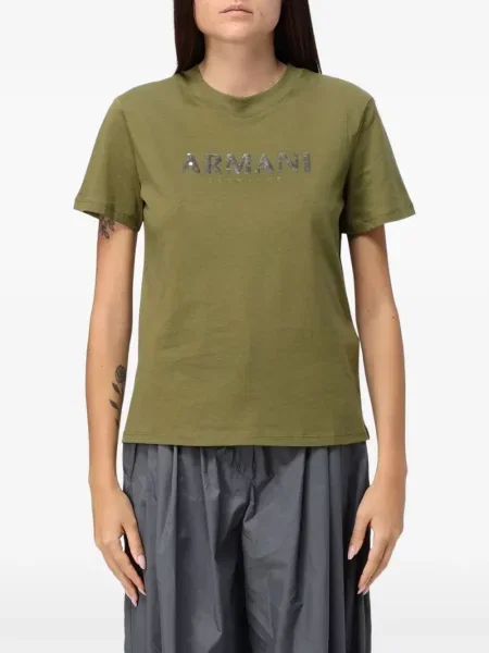 Tričko Emporio Armani zelená