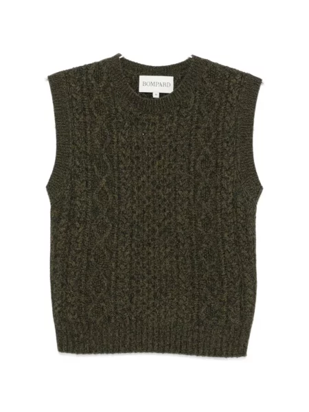 Vestă Bompard fără mâneci verde