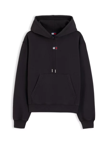Palton Tommy Jeans negru