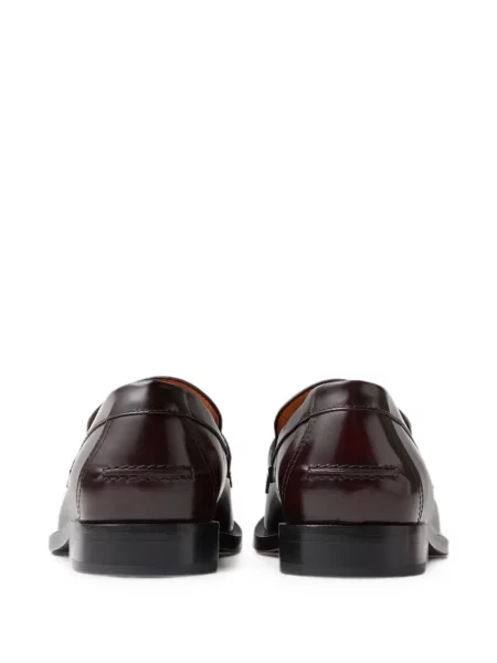 Pantofi loafer Versace din piele maro