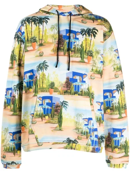 Hanorac cu glugă Les Benjamins cu imagine albastru