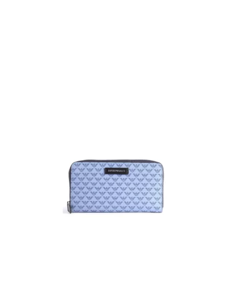 Portfel Emporio Armani niebieski
