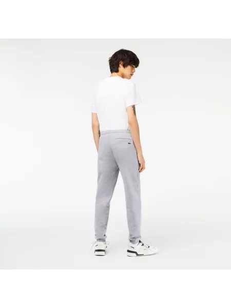 Lacoste Spodnie Dresowe Z Nadrukiem Slim Fit szare