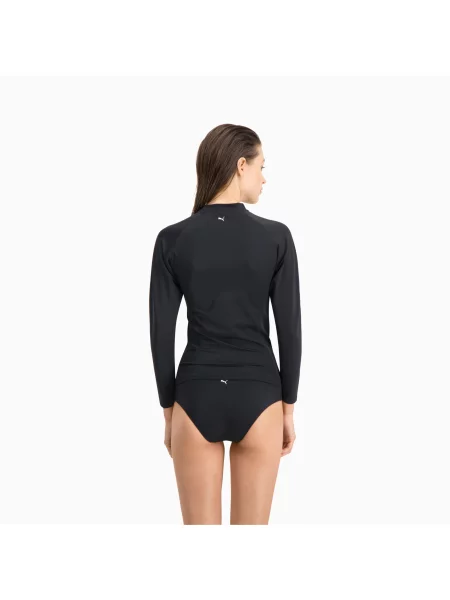 Strój kąpielowy Puma z długim rękawem czarny