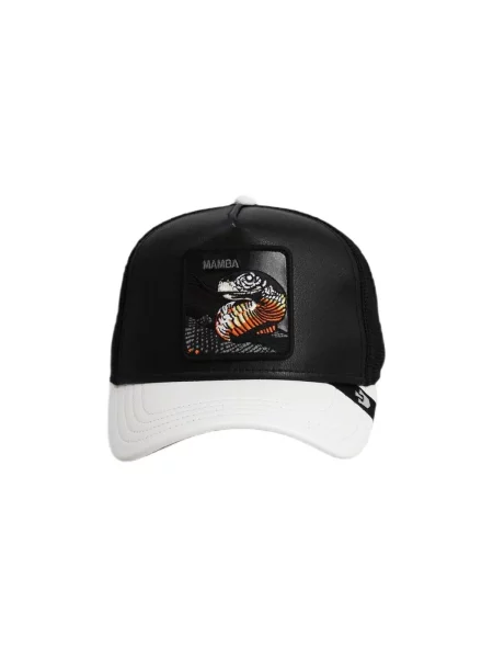 Șapcă Goorin Bros cu model piele de șarpe alb