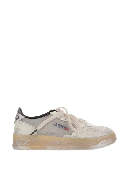Sneakerși Autry cu șireturi din dantelă gri