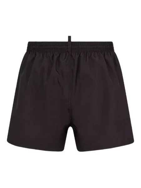 Slip de baie Dsquared2 cu imagine scurt negru