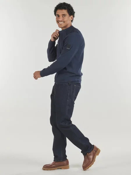 Pletený sveter Jack & Jones modrá
