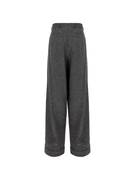 Παντελόνι Valentino Garavani tweed γκρι