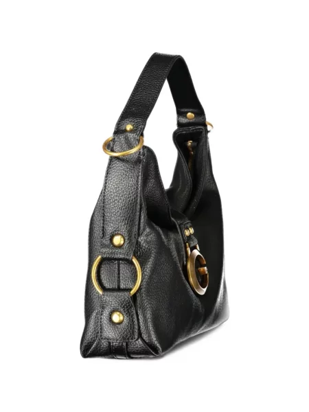 Geantă shopper Guess cu autograf negru