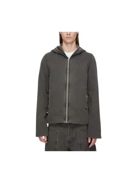 Kurtka Rick Owens z kapturem szara