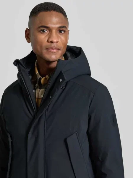 Parka o kroju regular fit z kapturem model „WILSON” Save The Duck czarna