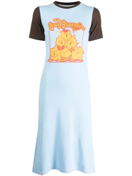 Rochie Charles Jeffrey Loverboy cu imagine de costum albastru