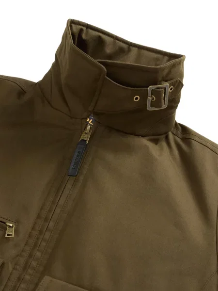 Gulerat geacă bomber Woolrich cu blană verde