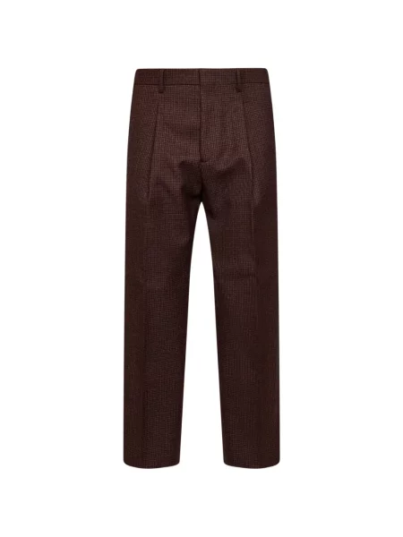 Pantaloni Costumein în carouri roșu