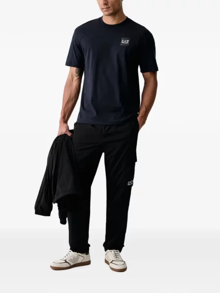 Tricou Ea7 Emporio Armani cu autograf albastru