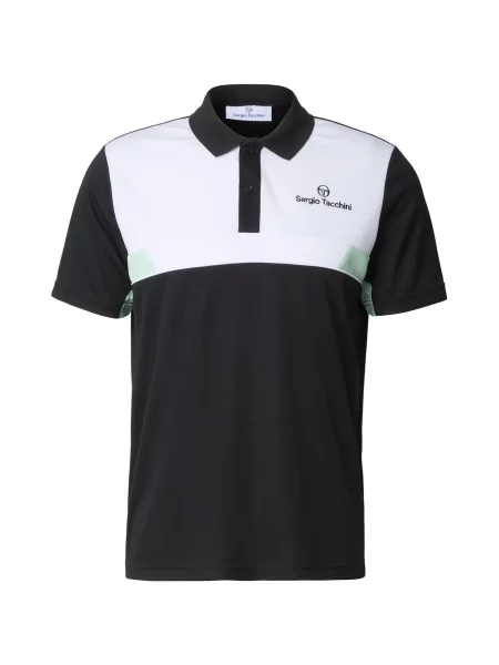Sergio Tacchini Tricou Granada verde limetă / negru alb