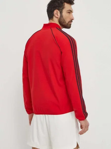 Mikina adidas Originals s aplikací červená