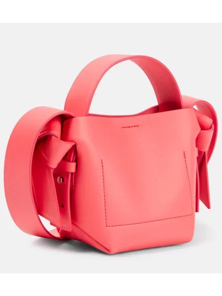 Geanta de piele Acne Studios din piele roz