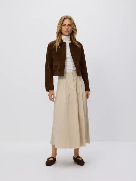 Спідниця максі Reserved бежева