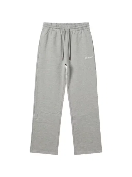Pantaloni Off-white cu imagine alergare alb