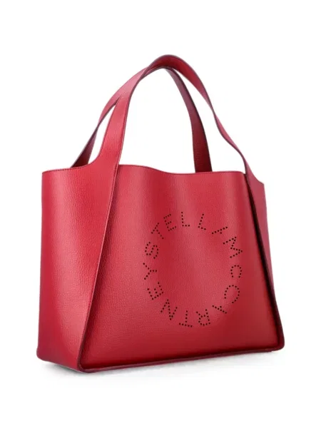 Geantă shopper Stella Mccartney cu autograf roșu