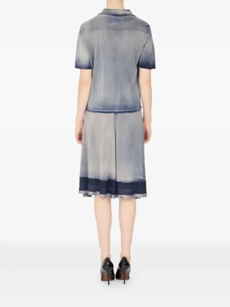 Polo Maison Margiela cu gradient albastru