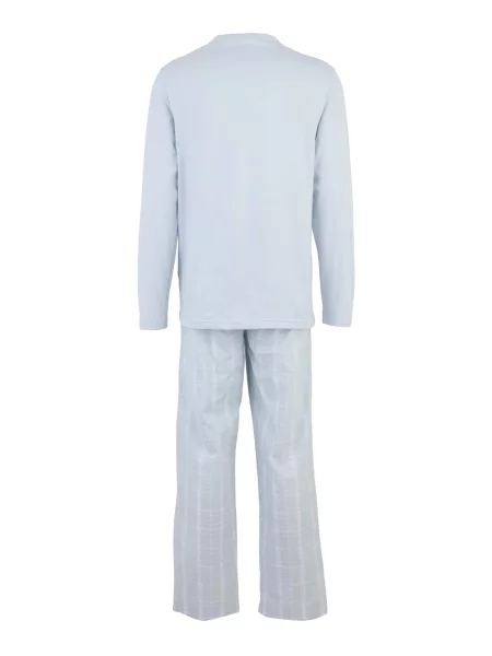 Calvin Klein Underwear Pijama lungă opal / pastel albastru