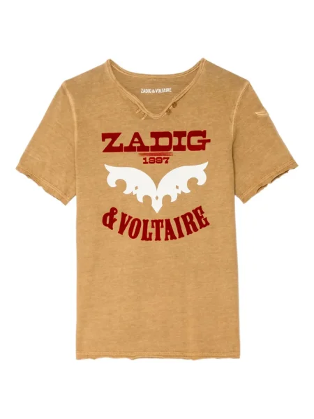 Koszulka dziecięca Zadig & Voltaire brązowa