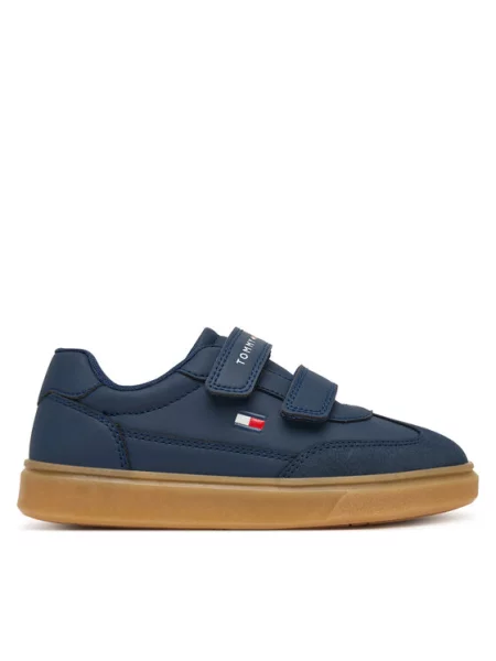 Sneakersy Tommy Hilfiger Low Cut Velcro Sneaker S Tmavomodrá