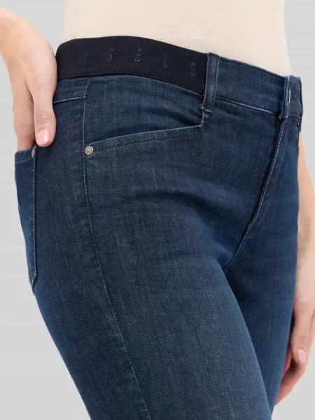Jeansy o kroju slim fit z mieszanki bawełny model ORNELLA SPORTY' Angels niebieskie
