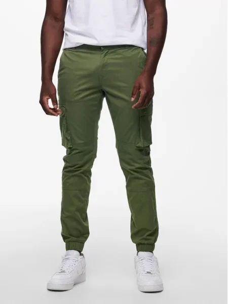 Only & Sons Pantaloni din Tapered Fit verde