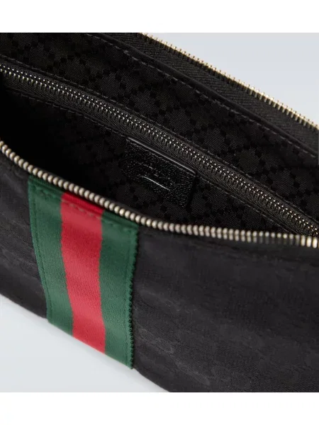 Geantă crossbody Gucci din canvas mini negru