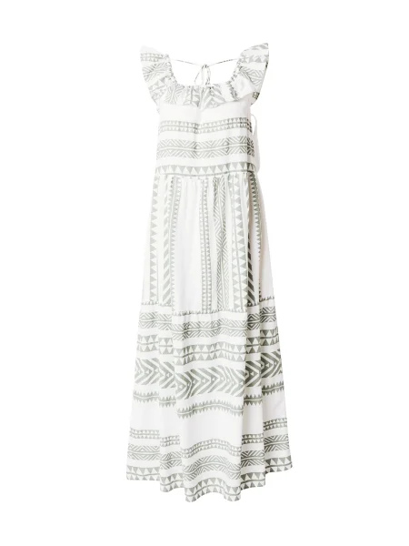 VERO MODA Rochie de vară Dicthe verde alb