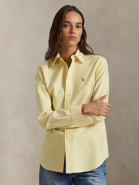 Cămașă Polo Ralph Lauren clasică galben