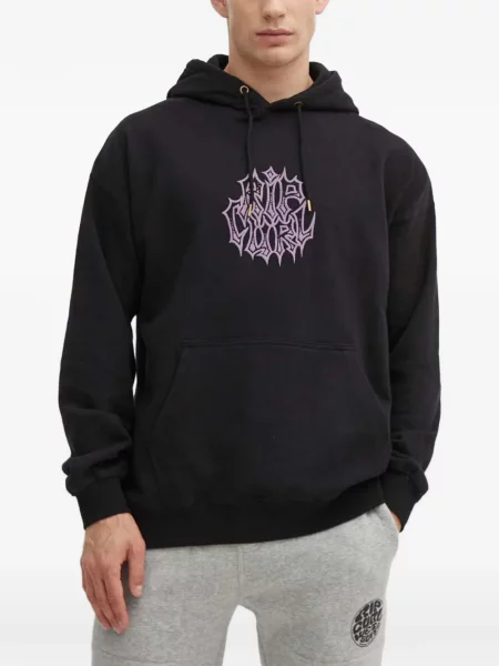 Hanorac cu glugă Rip Curl cu imagine cu cordon negru