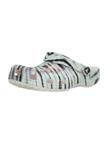 Pantofi Crocs tie dye clasici cu legături gri