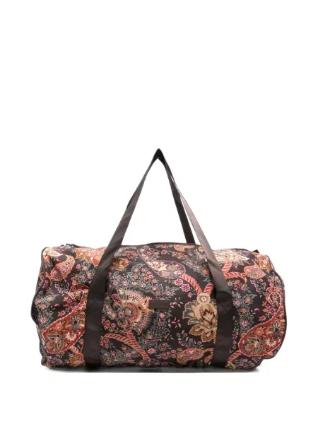 Geantă Etro cu imagine cu model paisley maro